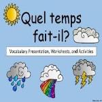 آب و هوا به زبان فرانسه